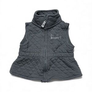 Carter's | Baby Girl Grey Quilted Vest | 6M